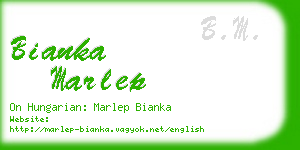 bianka marlep business card